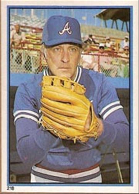 1983 Topps Baseball Stickers     218     Phil Niekro